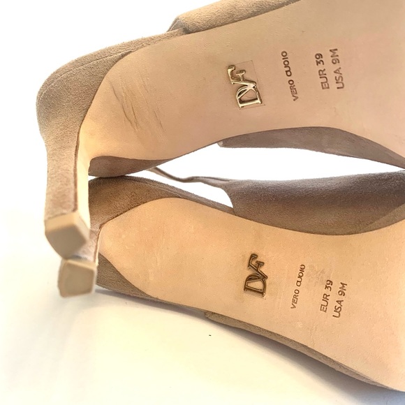Diane Von Furstenberg Lyon Slingback Suede Sandal - Picture 8 of 16